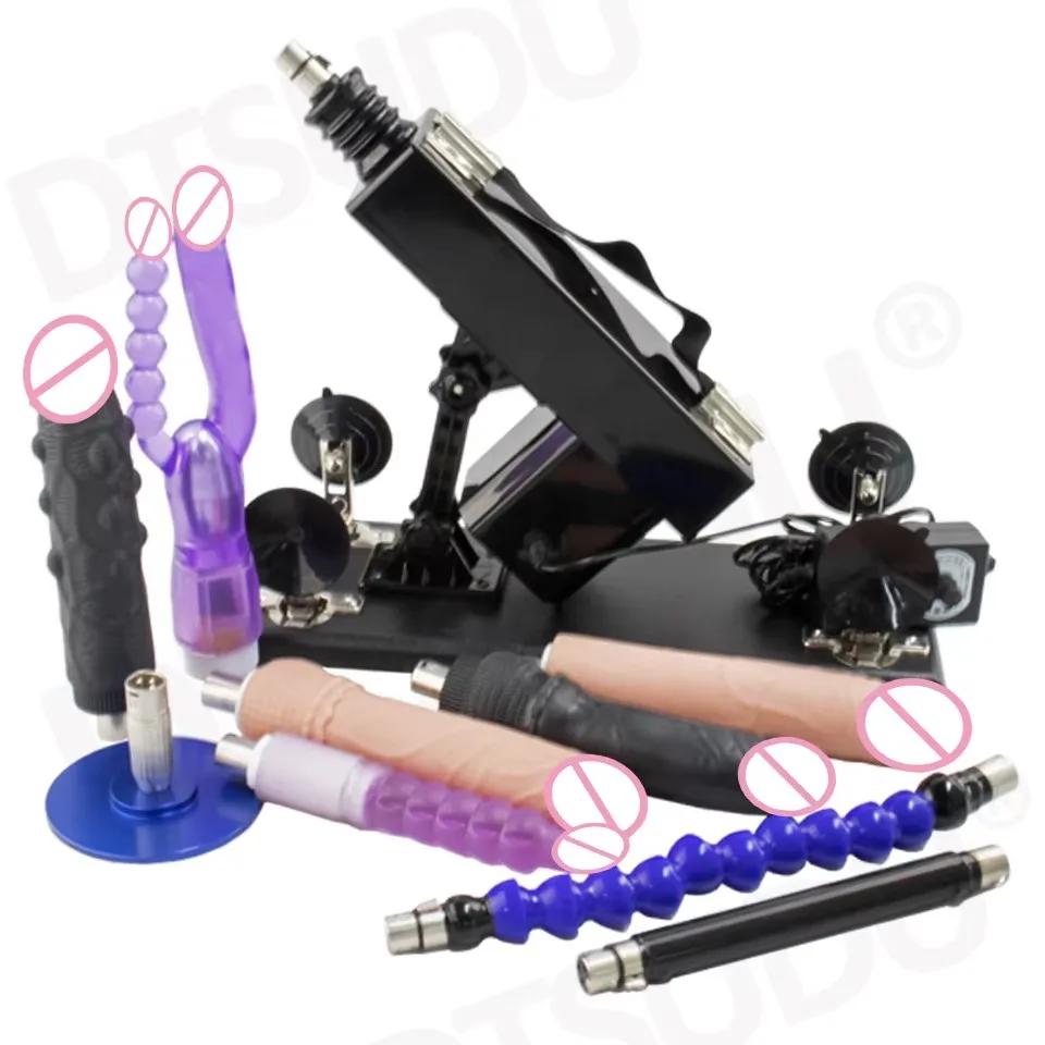 FREDORCH Sex Machine for Woman Adjustable Masturbating Pumping with 3XLR Accessories Sex Gun Love Machine for Men Adult Toys