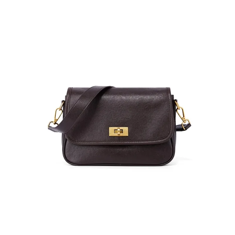 Ladies Soft Cowhide Luxury Designer Shoulder Bags Womens Cow Genuine Leather Crossbody Bag Female Fashion Retro Office Handbags