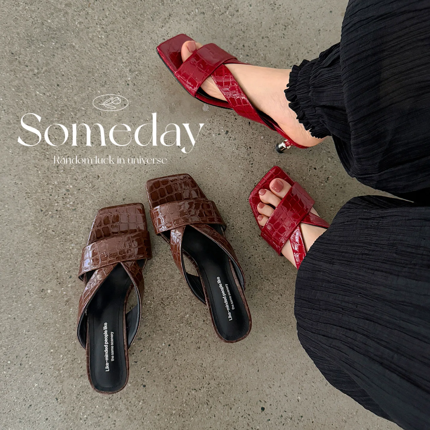 2026 new summer women sandals natural leather 22-25cm cowhide+sheepskin+pigskin open toe mules high heel women slippers fashion