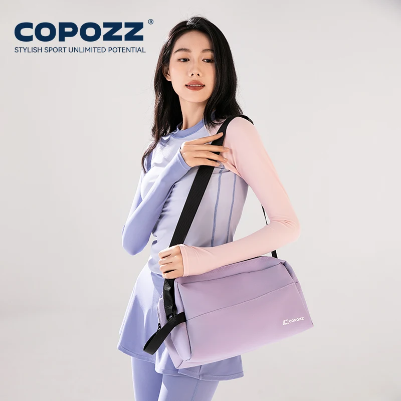 COPOZZ Lightweight Man Women Swmming Bag Waterproof Dry Wet Separated Large Capacity Adult Sports Single Shoulder Crossbody Bag