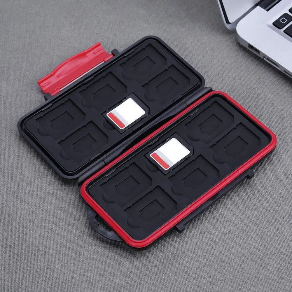 Travel-friendly Memory Card Box Portable Memory Card Case Capacity Waterproof Storage Box Anti-shock Camera Card for Travel