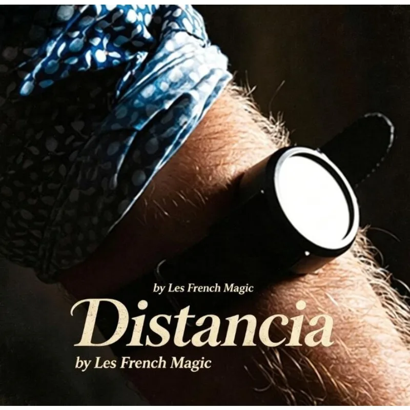 Distancia Gimmicks by Les French Dollar Coin Edition Magic Tricks Mind-Controlled Coin Flip Vanish Magia Close-up Illusions Fun