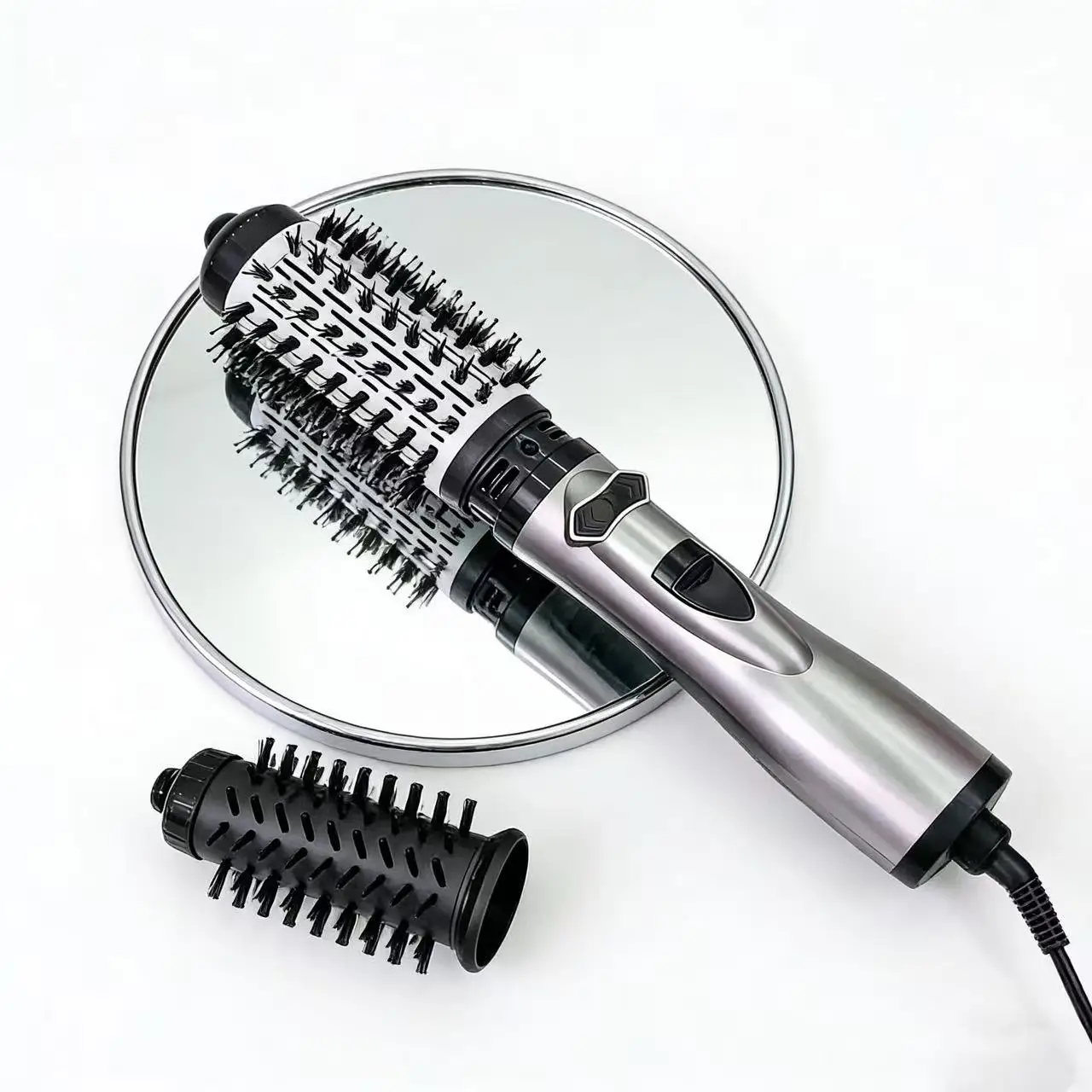 Automatic Rotating Curling Iron for Beautiful Voluminous Fluffy Curls Styling Drying Humidification with Temperature Control