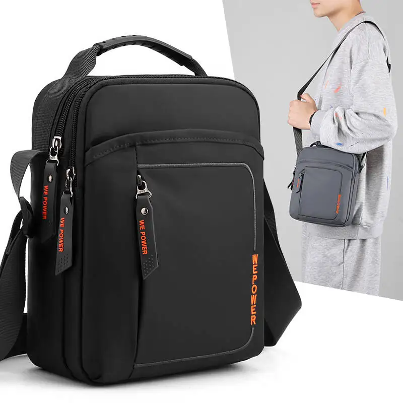 New Men's Shoulder Bag Nylon Boys Crossbody Bag Business Man Messenger Bag Male Briefcase Travel Handbags,Suitable for A4 Bolsos