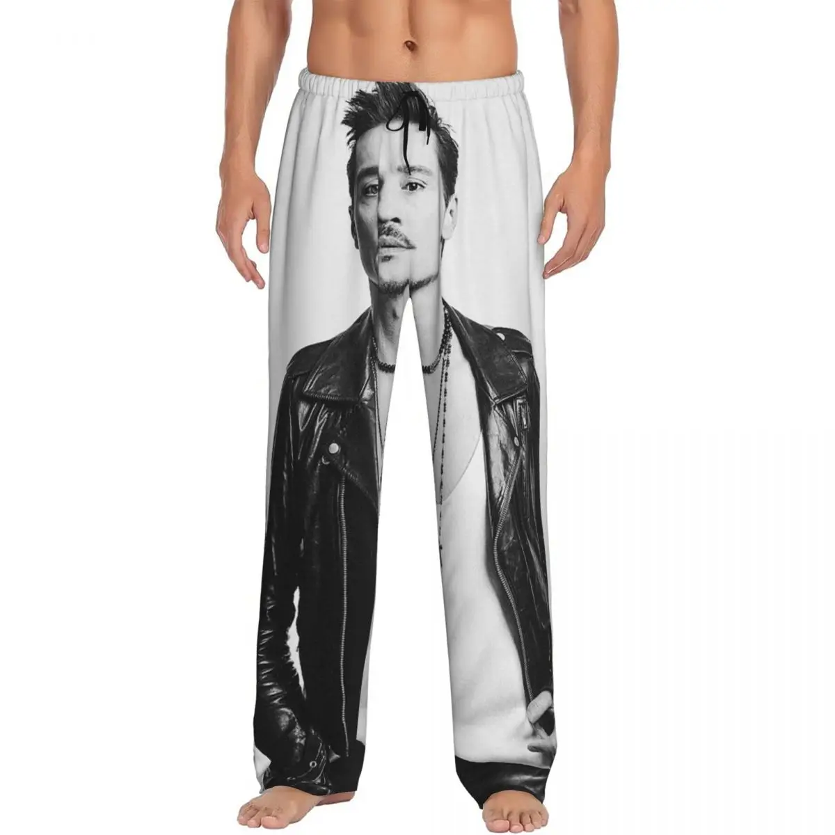 Custom Hearmny Dima Bilan Pajama Pants Men Sleepwear Sleep Lounge Bottoms with Pockets