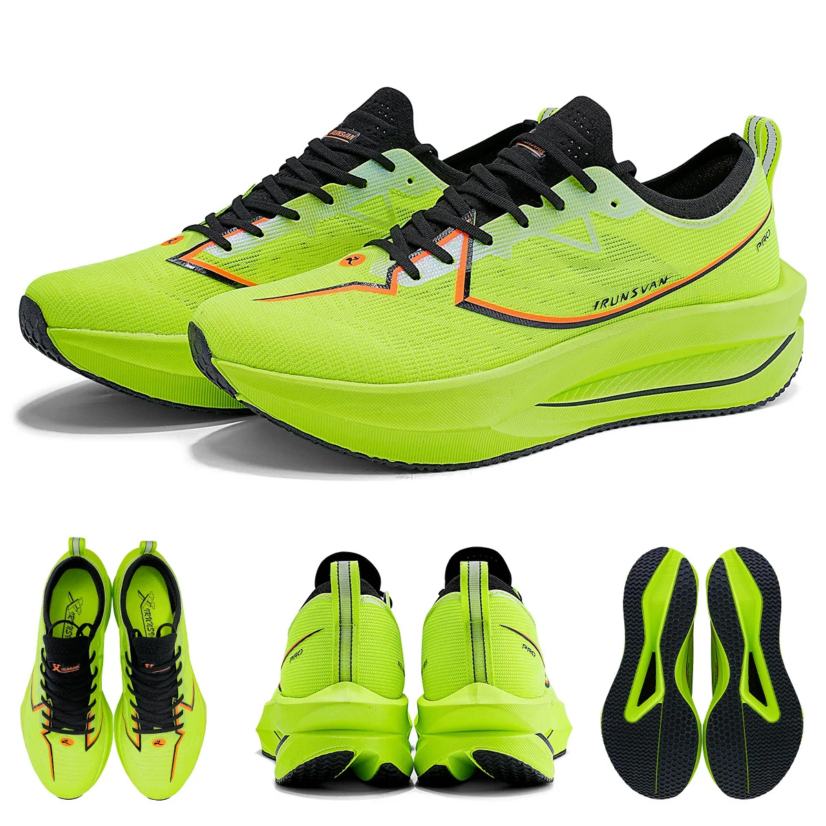 IRUNSVAN Carbon Fiber Sneakers Beginner Marathon Shoes Lightweight and Stable Unisex 133