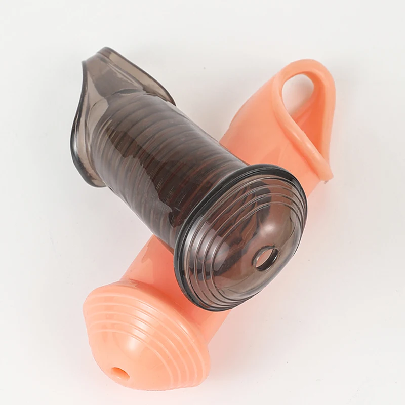 Enlargement Glans Cock Sleeve Male Foreskin Corrector Resistance Ring Delay Ejaculation Penis Ring Sex Toy 18 Men Penis Extender