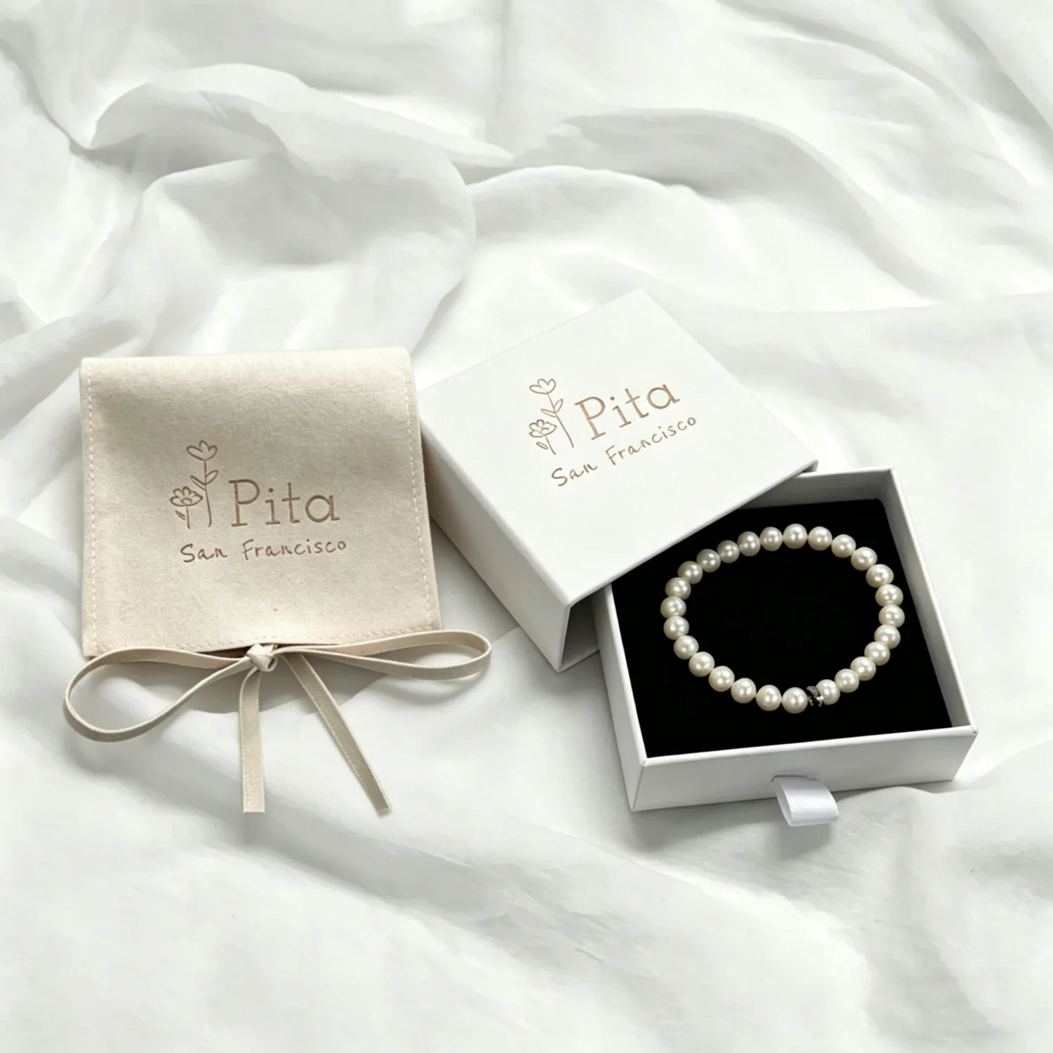 20pcs Premium Custom Logo Jewelry Box and Pouch Luxury Set for Wedding Favors