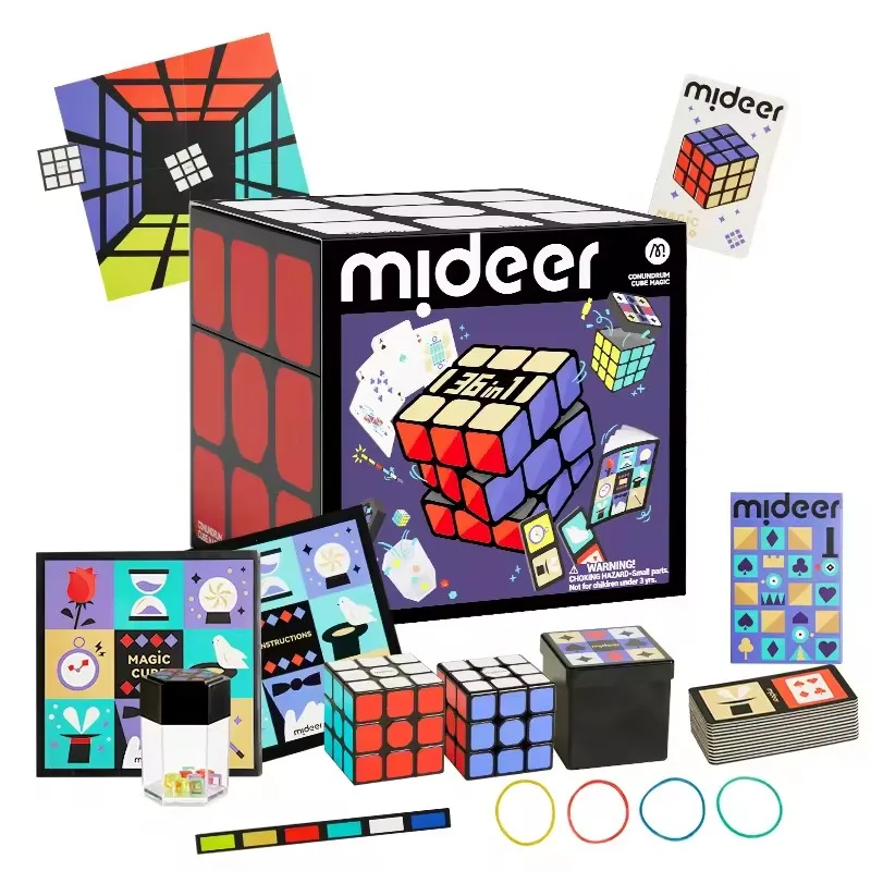 Mideer Conundrum Cube Magic Educational Toy Set Magic Props Set For Kids 6Y+