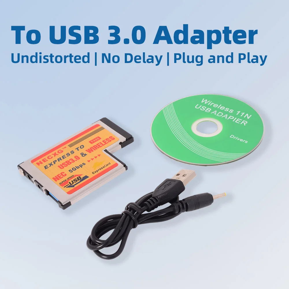 Express To USB3.0 + Wireless Card USB3.0+WIFI Card NEC 5Gbps T400