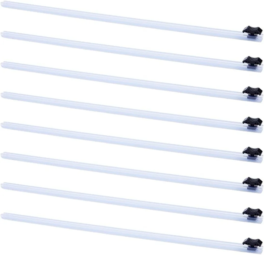 8Pcs Plastic Slider Cutter 13 Reusable Cling Film Slide Self-Adhesive Slide Replacement Wrap Wrap