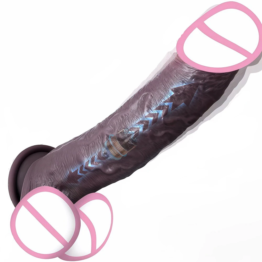 Big Realistic Dildo Vibrator Penis Artificial Telescopic Swing Heating Remote Control Vibrators For Women Silicone Sex Toys 18+