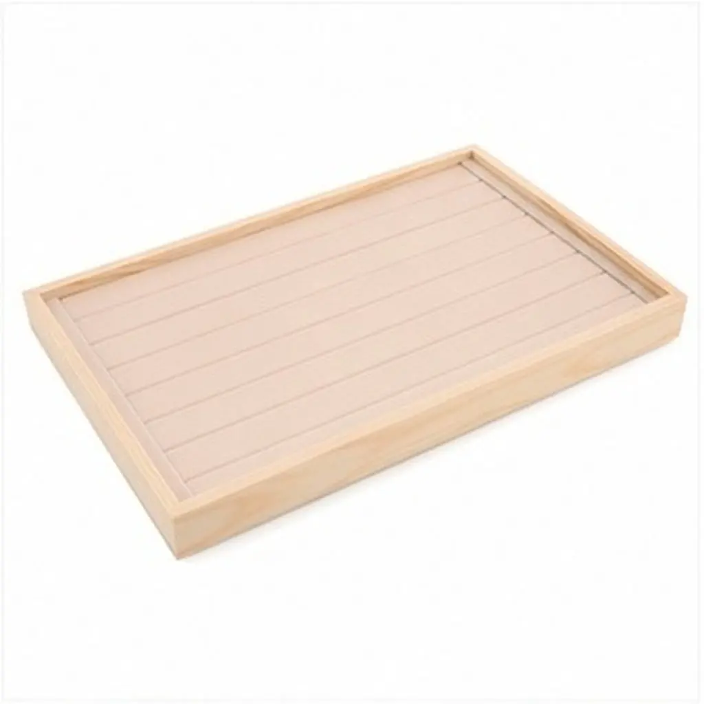 Wood Jewelry Tray Stackable Natural Material Hand Carved Organizer Ring Storage Display Tray Elegant Jewelry Drawer Divider