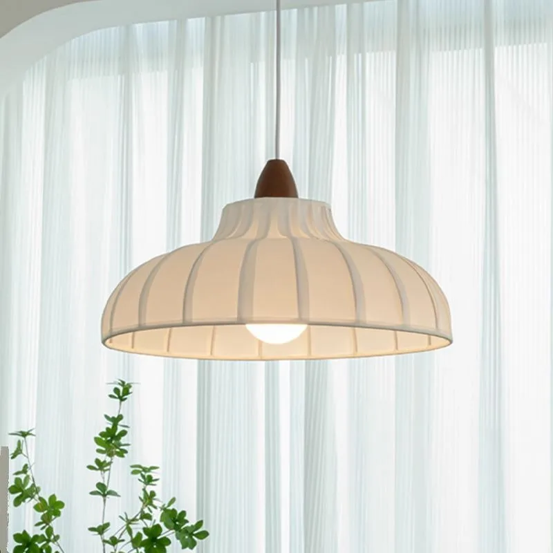 Wabi Sabi French Vintage Solid Wood Dining Room Pendant Lamp Living Bedroom Table Bar Designer Nordic Home Decor Lighting