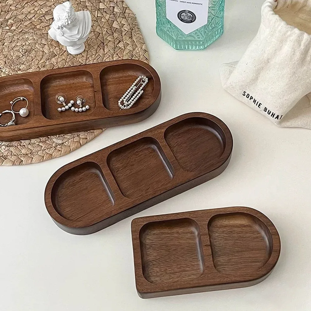 Decorative Storage Tray Minimalist Minimalist Home Decor Wooden Storage Tray Natural Acacia Wood Organizer For Vanities Office
