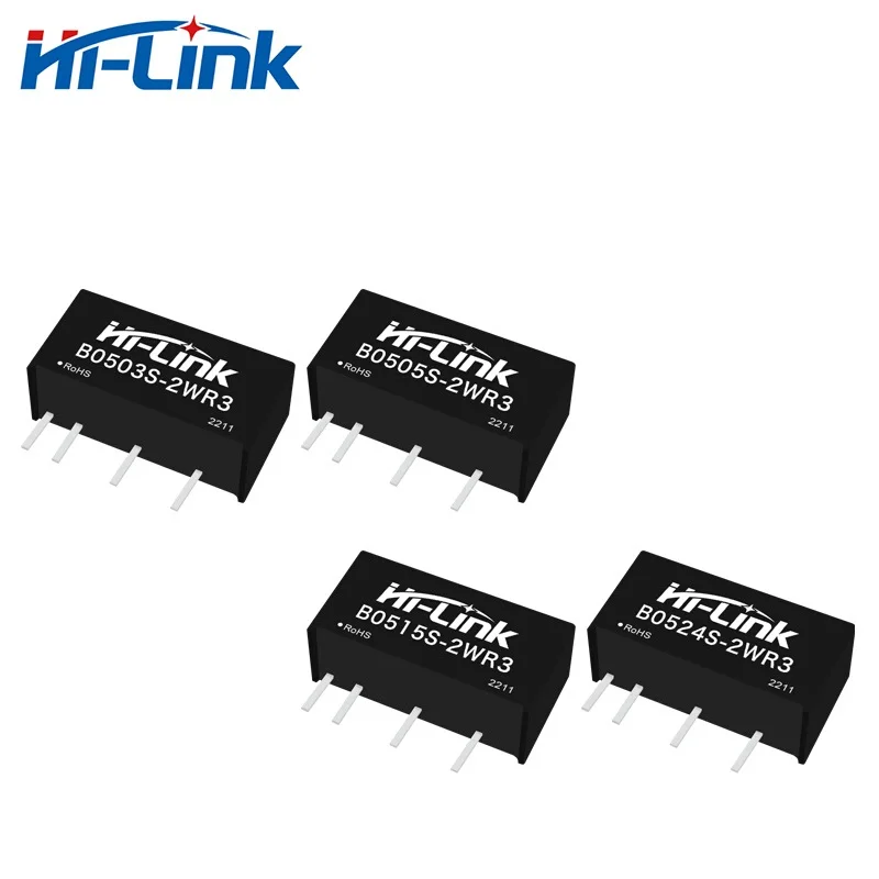 5pcs Free Shipping DCDC Isolated Power Modules Converter 1500VDC 2W B0503S-2WR3 B0505S-2WR3 B0515S-2WR3 B0524S-2WR3
