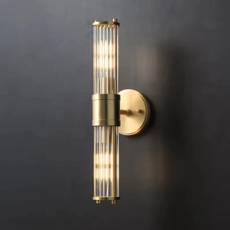 Modern Crystal Led Brass Wall Light Bedroom Living Room Corridor Dining Room Lighting Decoration Indoor Decoration Wall Lamps