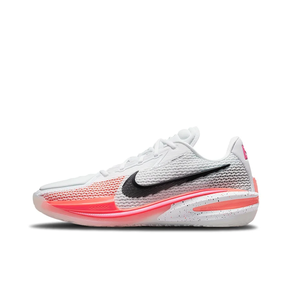Nike Air Zoom G.T. Cut 1 Basketball Shoes Unisex Low Top White/Pink/Black CZ0176-106
