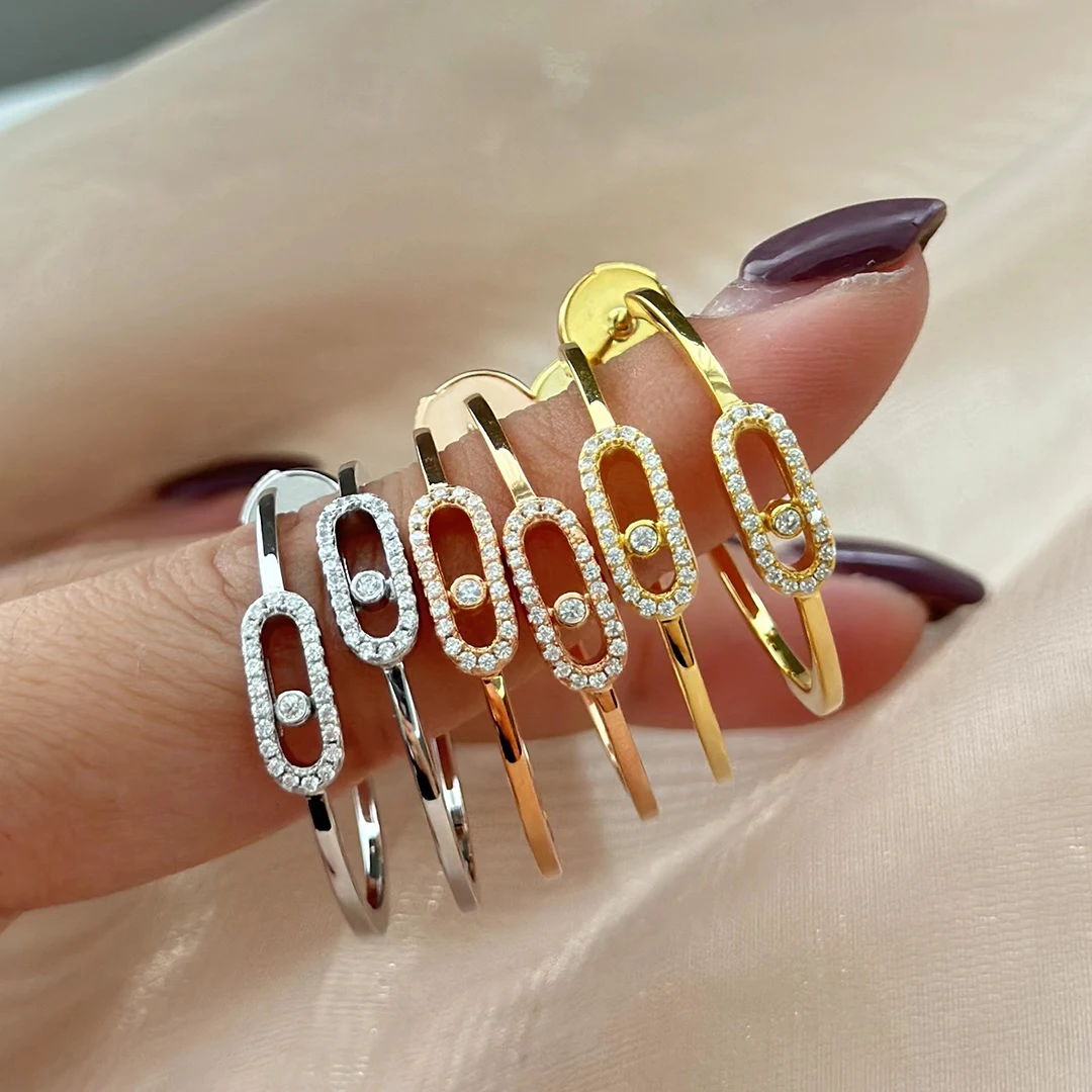 Classic Romantic Women's Wedding Jewelry Accessories 925 Sterling Silver Circle Earrings Popular Holiday Jewelry Gifts