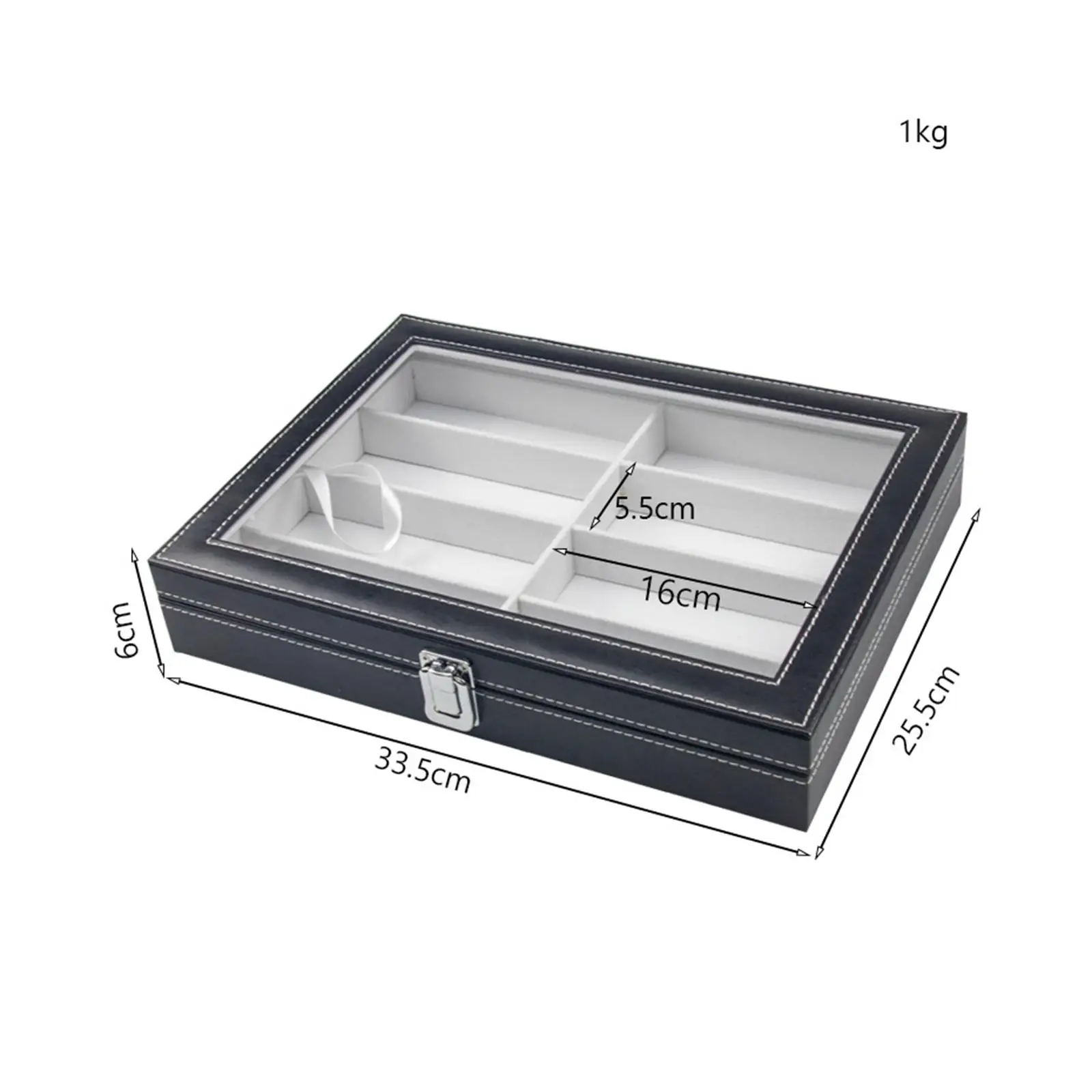 Glasses Display Box Stackable Portable Glasses Storage Case Eyewear Display Case 8 Slot for Table Shop Hosuehold Drawer Dresser