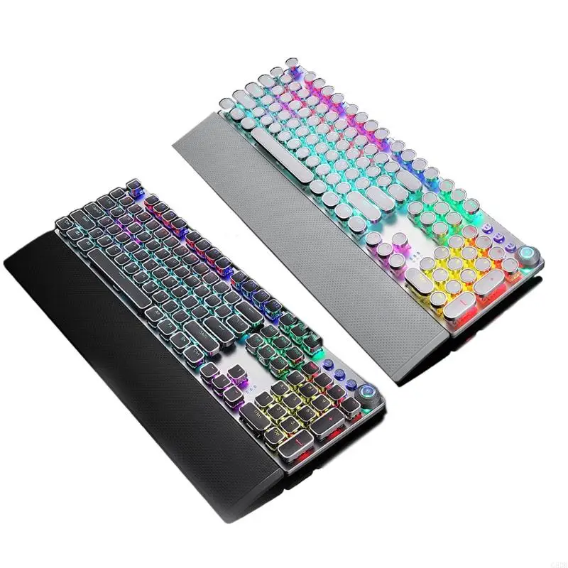 G8DB Keyboard Programmable Rainbow LED Backlit PC Gaming Keyboards