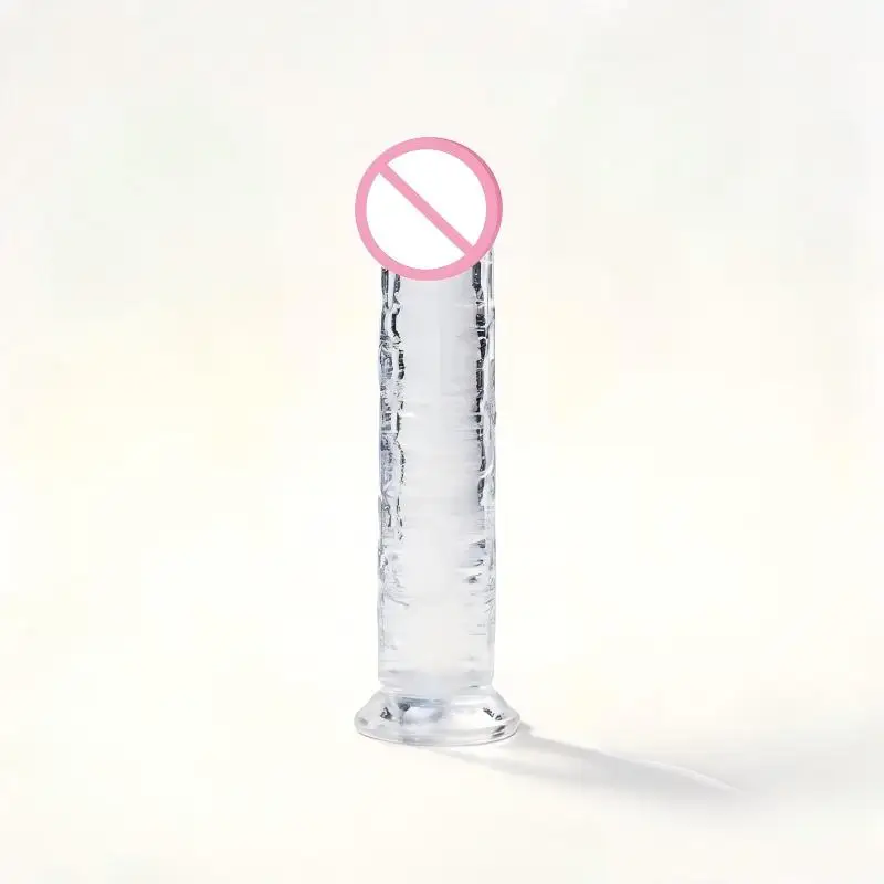G-spot anal plug jelly dildo, real soft jelly suction cup adult sex toy, vaginal and anal masturbator for both men and women 18+