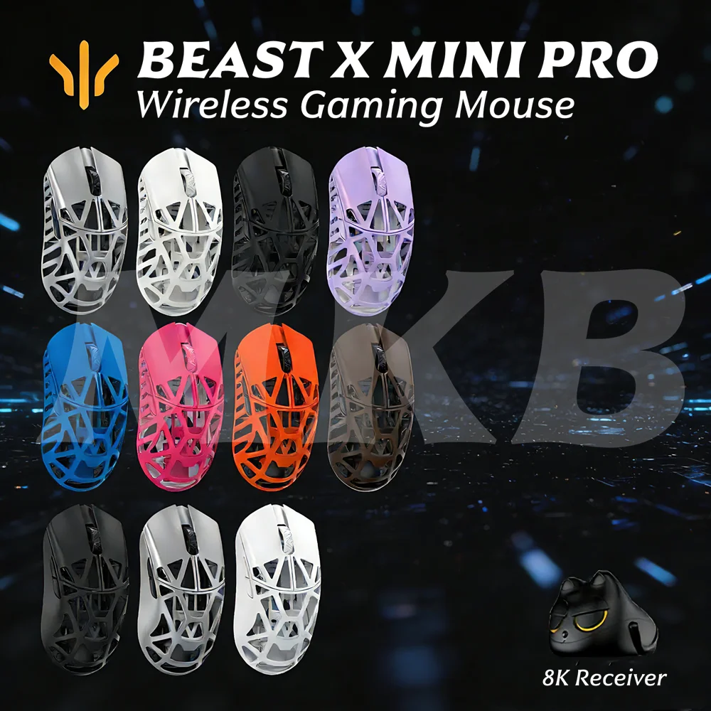 WLMOUSE BEAST X MINI PRO  Wireless Mouse PAW3950hs Sensor Nordic 52840 Chip Magnesium Alloy FPS Gaming Mouse 34g Gamer Office