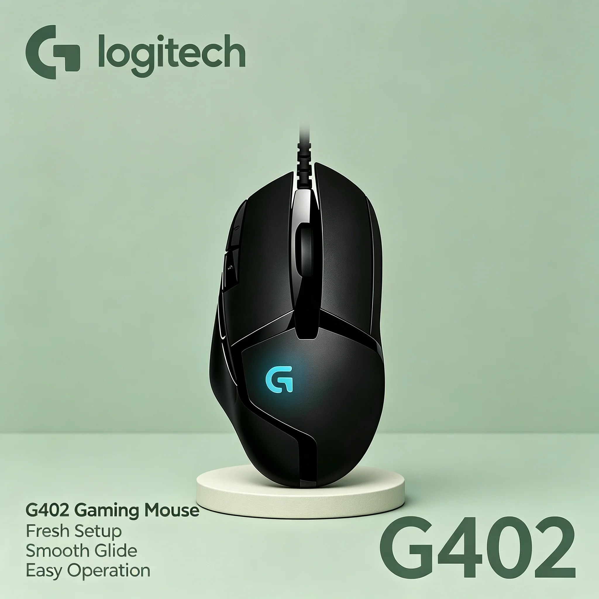 Logitech G402 Hyperion Fury Wired Mice High Performance Gaming Mouse for Desktop Laptop Game