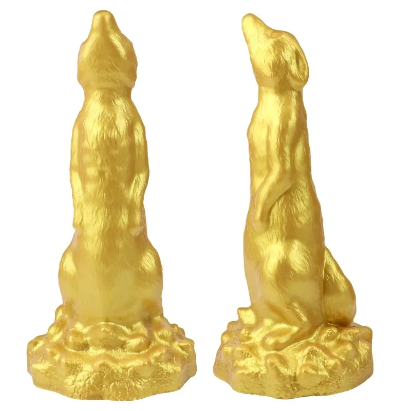 9.84in Large Animal Dildo Fantasy Thick Anal Plug Soft Penis Massager Orgasm G-Spot Butt Masturbator Adult Sex Toy for Men Women