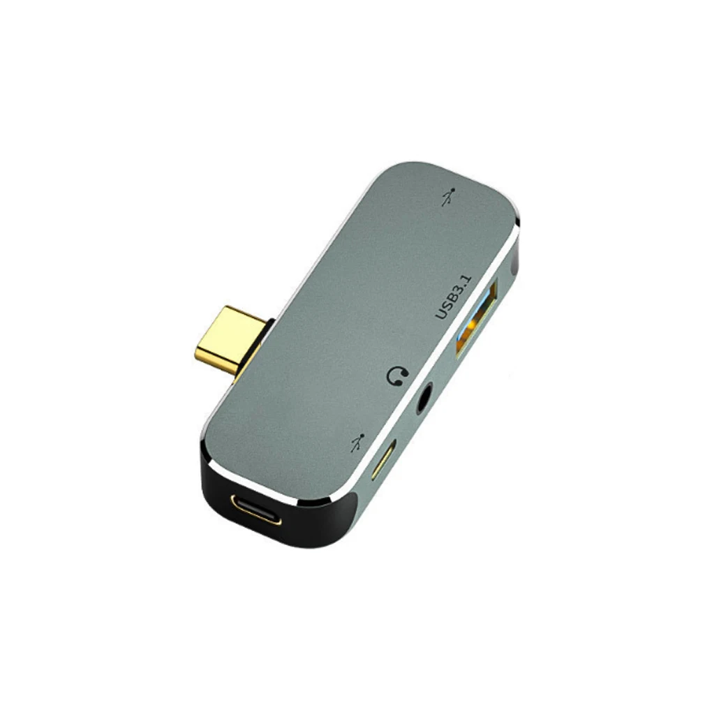 Type-c USB Hub Multi-port Aluminum Alloy Converter Device Splitter Accessory