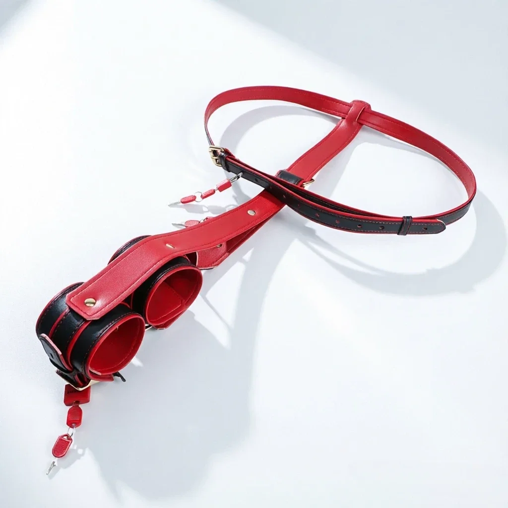 SXM Shoulder-Wrist Restraint Straps Sex Bondage Collar Restraints Kit Behind Back Handcuffs Sling Belt Adult Sex Toy For Men Gay