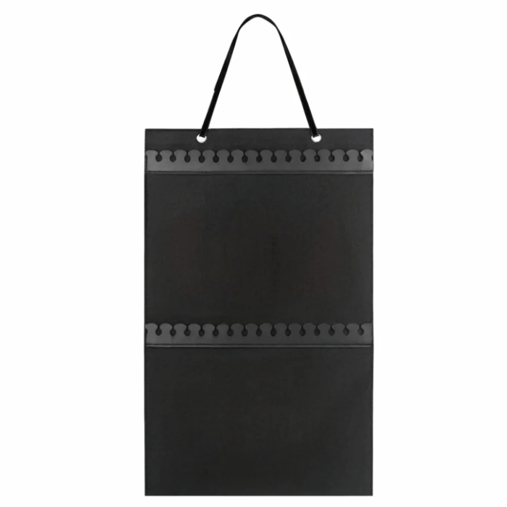 Wall Mounted Jewelry Organizer Bag Single/Double Sided Vertical Jewelry Display Bag Felt Space Saving Jewelry Storage
