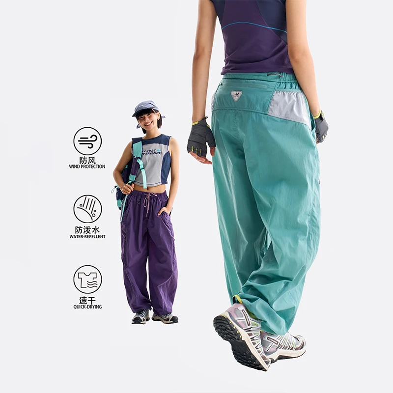 Outdoor Sports Casual Track Pants for Men Women Lightweight Hiking Breathable Waterproof Quick Dry Loose Cargo Pants Trouser