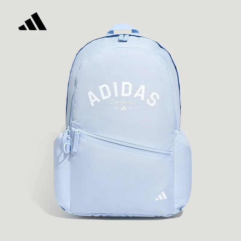 Adidas "Vitality Accompanying Bag" Large Capacity Commuter School Bag Light Blue Backpack KY9942