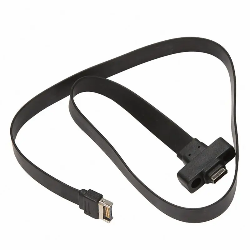 QWE-USB 3.1 Front Panel Type E Male To USB-C Type C Expansion Cable Computer Motherboard Connector Wire Cord Line