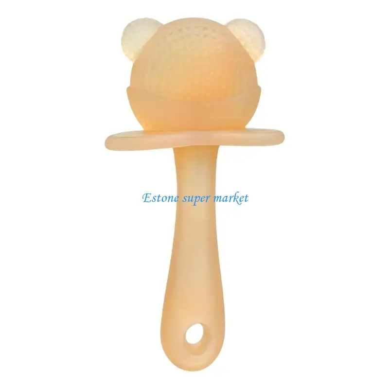 090B Baby Teether Toy Nursing Teething Toy Newborn Molar Chewing Toy Silicone Soothing Teether Early Educational Sensory Toy
