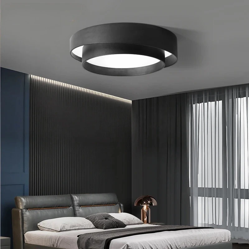 LED Ceiling Light All Copper Modern Living Nordic Simple Room Round Bedroom Decorative Light Ceiling Light