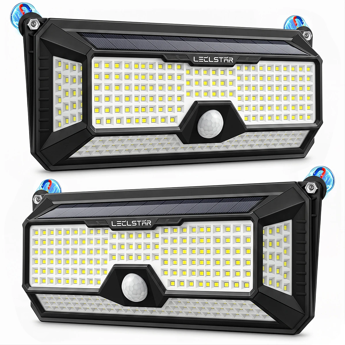 Magnetic RV Solar Light Outdoor with Motion Sensor Waterproof RV Exterior Magnetic Solar Lamp for Camper Awning Porch Trailer