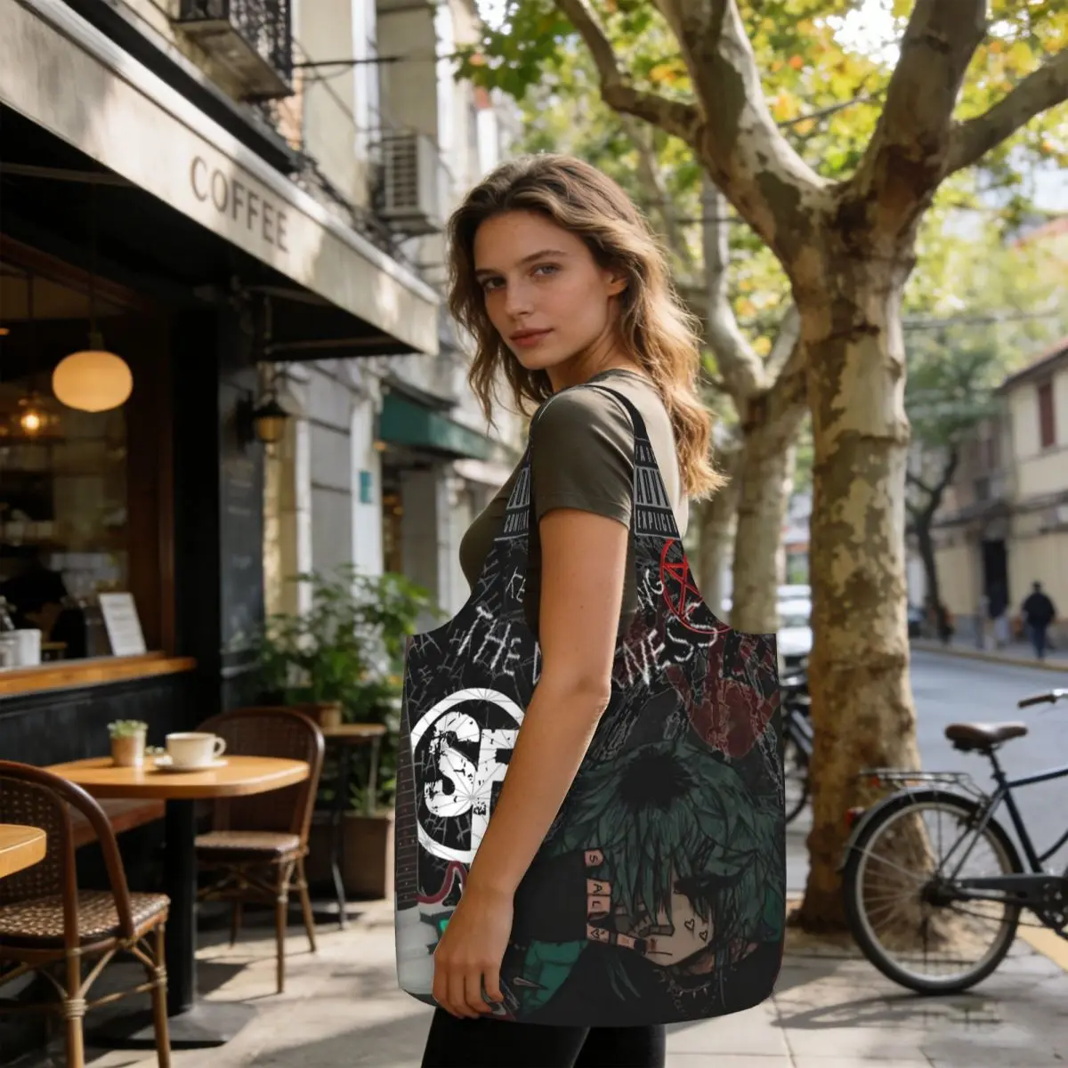 Sally Face Game Anime SF Horror Sal Fisher Shopping Tote Bag Canvas Large Capacity Shoulder Bags Shopper Grocery Handbag