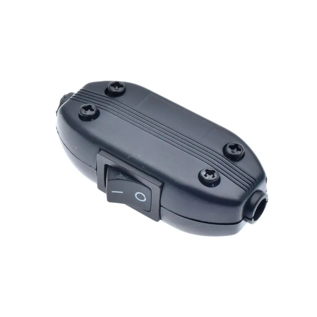 In-Line ON/OFF Switch 250V AC/6A 3 Core Cable Control For Lamp Light Cord Control Switch Plastic