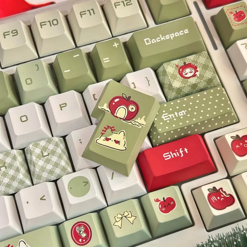 Plant A Seed Theme Keycaps Set Customized PBT Sublimation Cherry/FOA Profile Keyboard Cap for Mechanical Keyboard Accessories