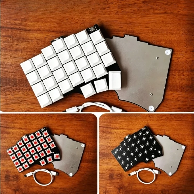 Corne V6a Wired Low Profile Split Keyboard Custom Split Mechanical Keyboard Soldered Switches Left and Right Keyboards VIAL