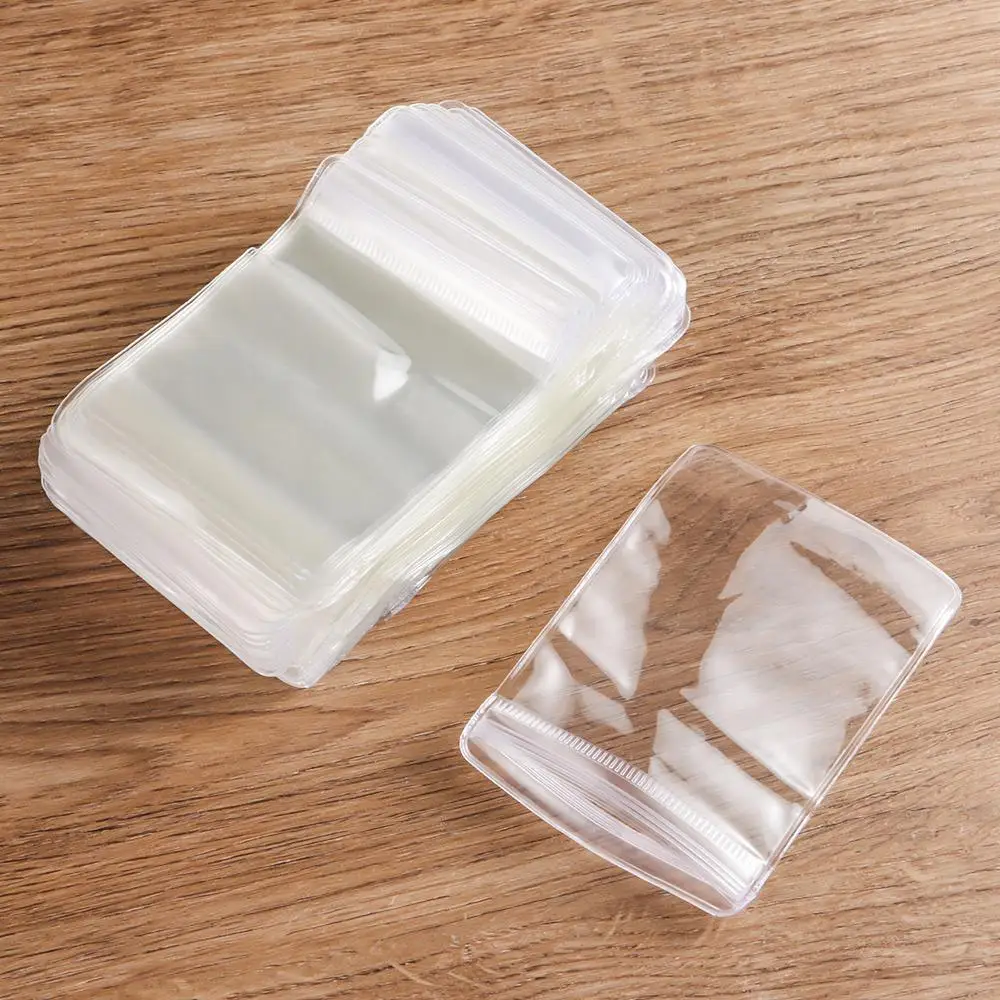 100pcs Reclosable Gift Packaging  Bracelet Ring Wide Use Jewelry Bag PVC Plastic Self Sealing Bag Zip Lock Bags