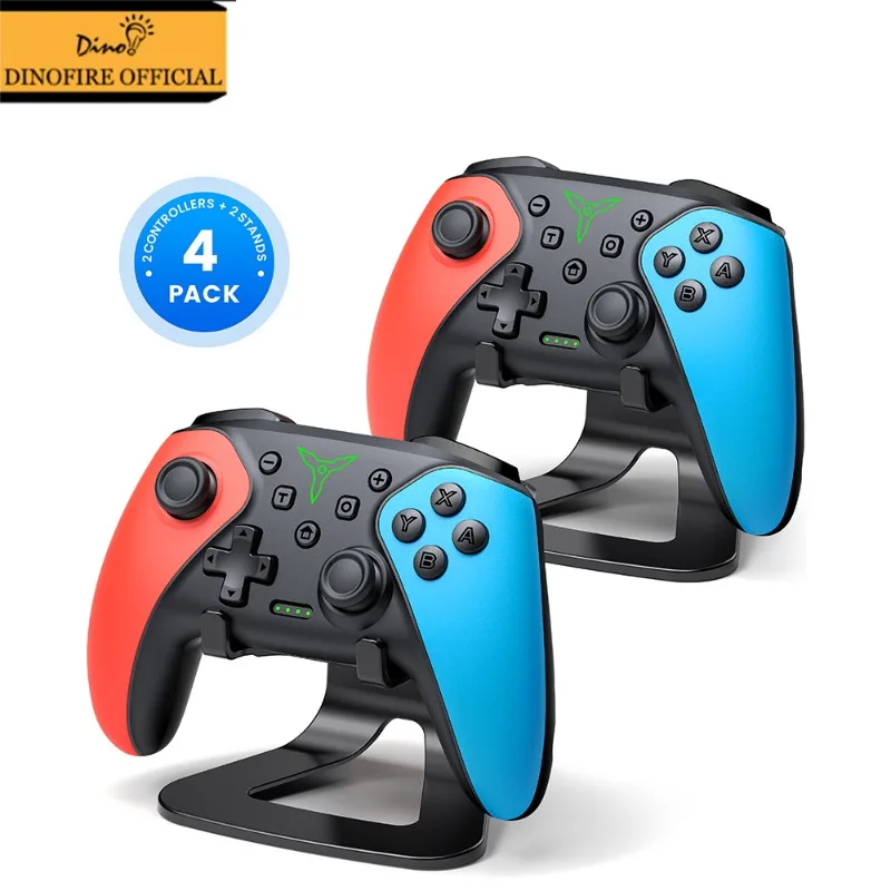 Dinofire 2PCS Game Controller for Switch2/Switch/Lite/OLED,Programmable Buttons, Turbo,Gamepad for Android IOS Windows PC