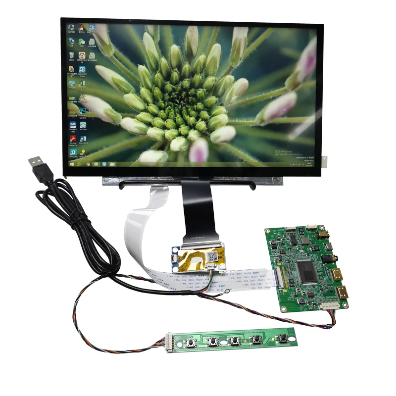11.6-inch capacitive touch display module 1920X1080 2-channel HDMI driver board IPS LCD screen module capacitive touch screen