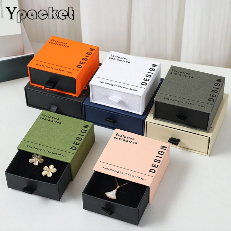Fashion 20Pcs Jewelry Storage Box Drawer Anti-oxidation Jewelry Organizer Packaging Boxes for Ring Earrings Necklace Holder