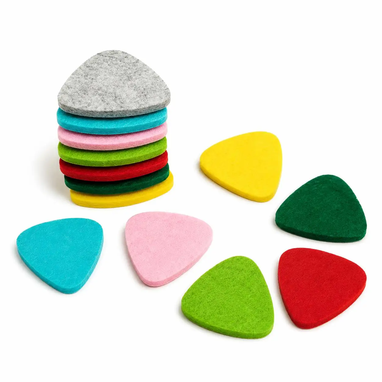 Fuzzy Guitar Picks  5/10/20PCS Durable Felt Picks in Portable Sets for Musicians, Teachers & Multi-Guitar Households TMZ