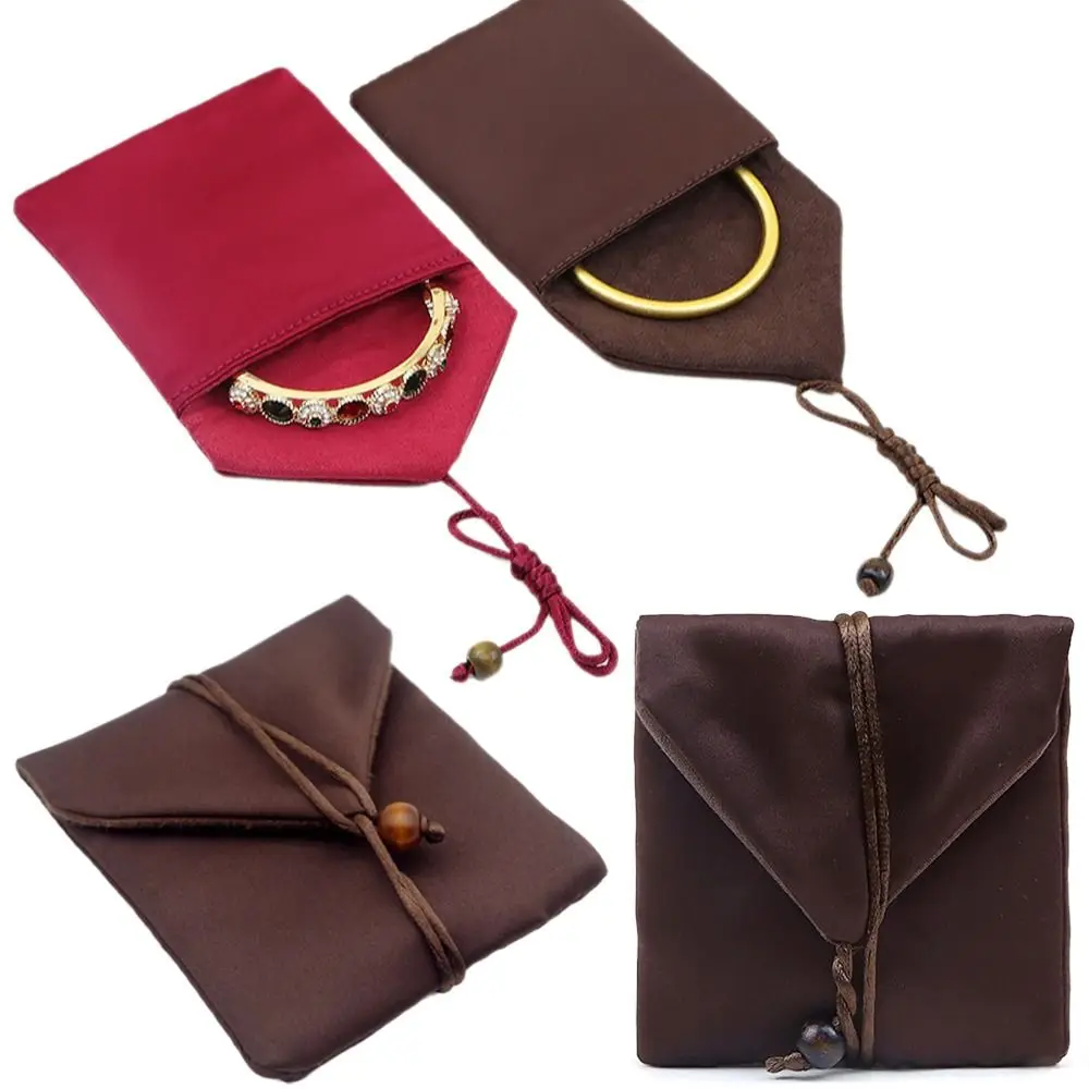 1/5PCS Envelope Flip Style Jewelry Storage Pouch Anti Scratch Anti Tarnish Velvet Jewelry Bag Soft Smooth Texture