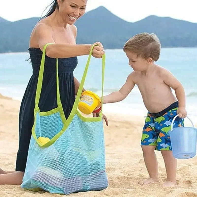 vvocci Swimming Large Beach Bag For Towels Women Cosmetic Makeup Bag Kids Bath ToysbabySand Away Protable Mesh Storage Bags