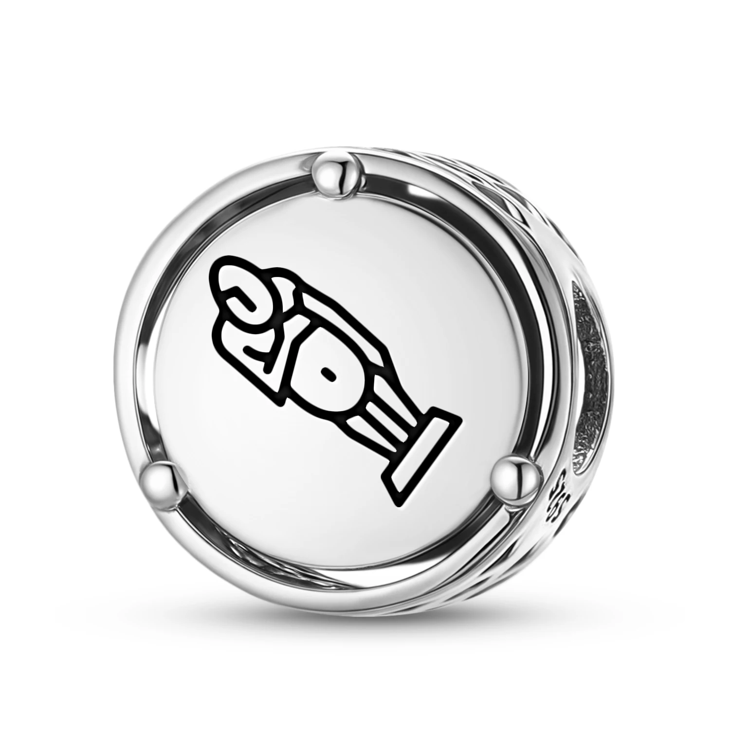 925 Sterling SilverEaster Island Rapa NuiMoai papaCharm Fit Original Bracelet Diy Jewelry Accessories Family Bead